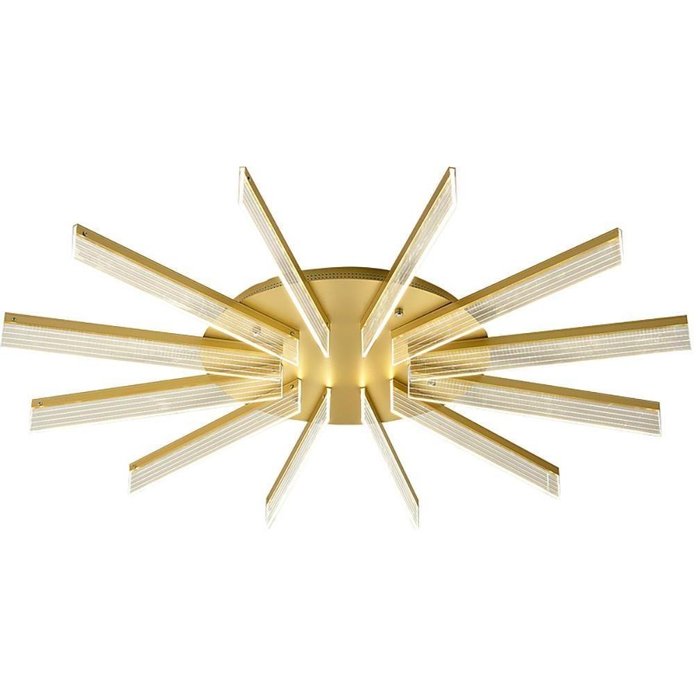 Circular Linear LED Flush Mount Ceiling Light - Nordic Style