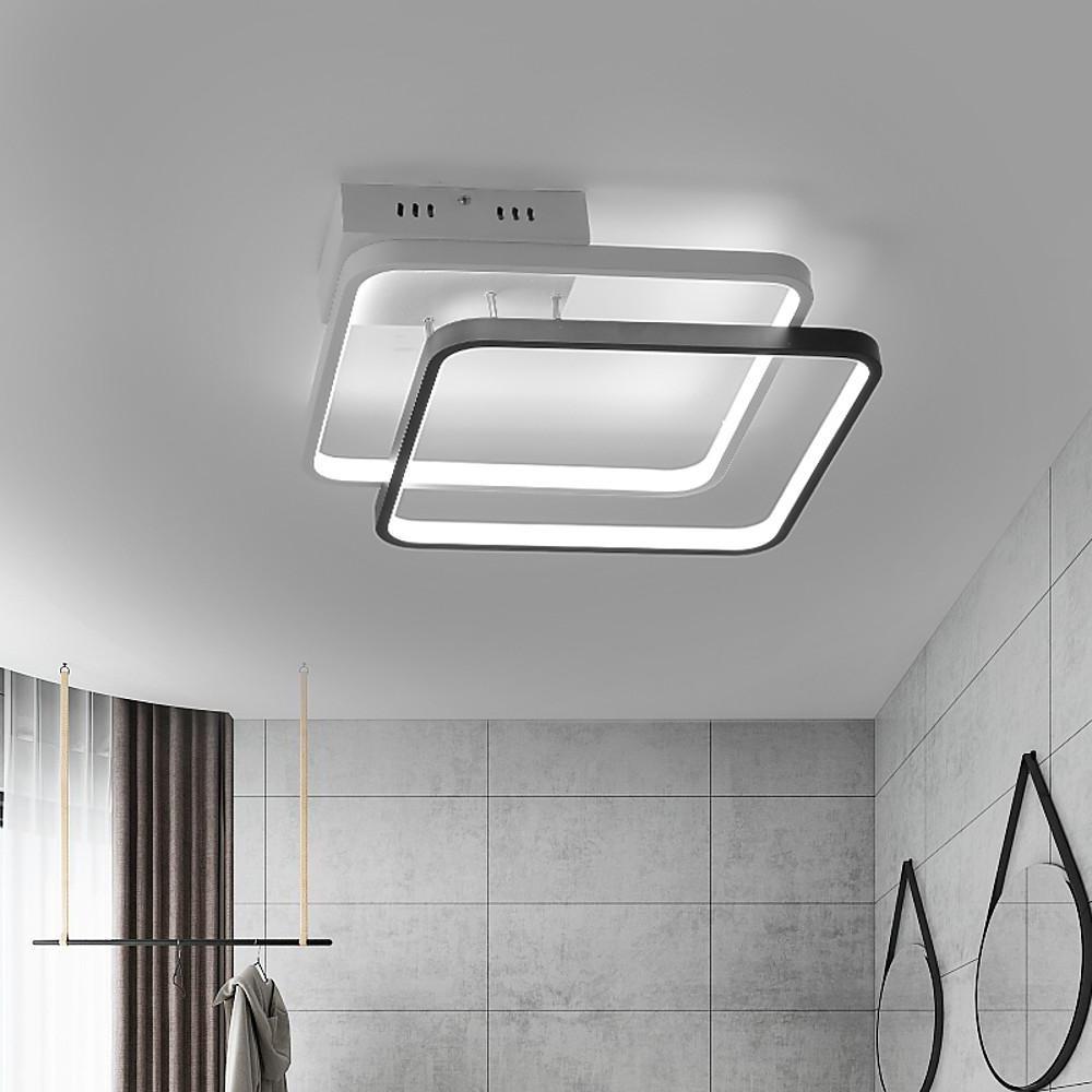 Square Flush Mount LED Ceiling Light - Modern Minimalist Design