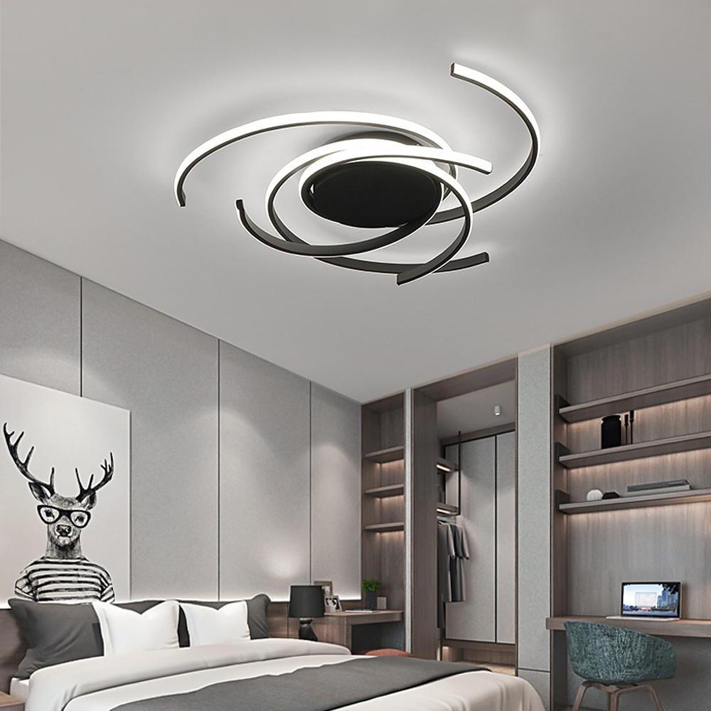 30" Abstract Swirl LED Flush Mount Ceiling Light - Modern Design
