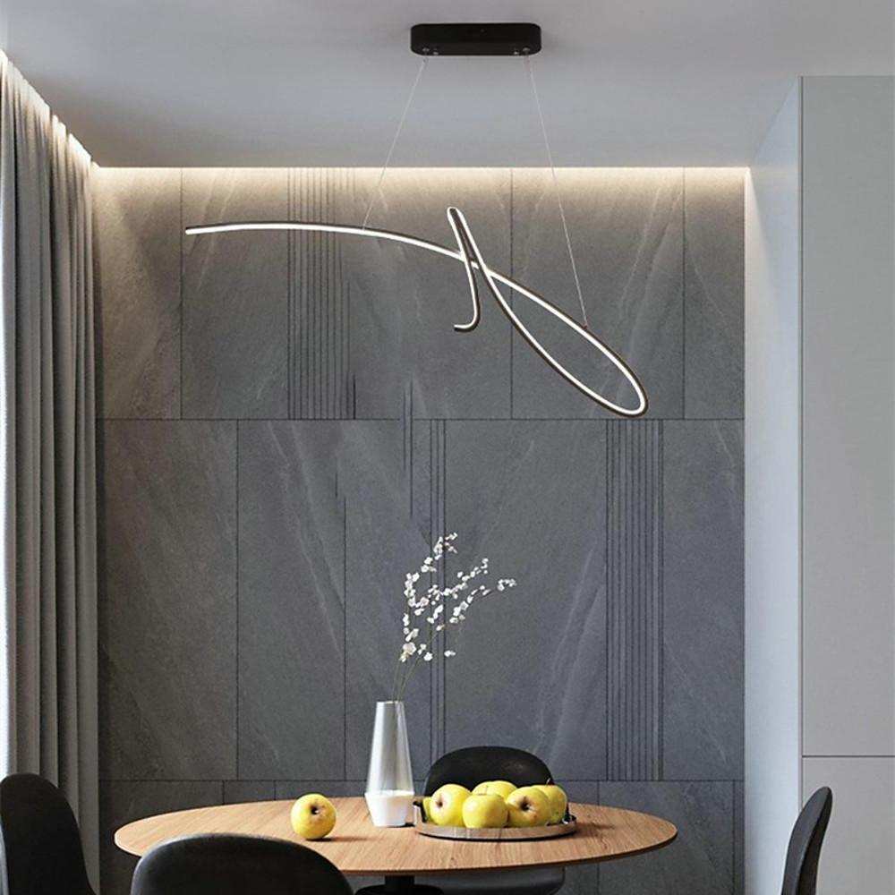 Abstract Wave Aluminum Pendant Light | Modern Artistic Ceiling Fixture