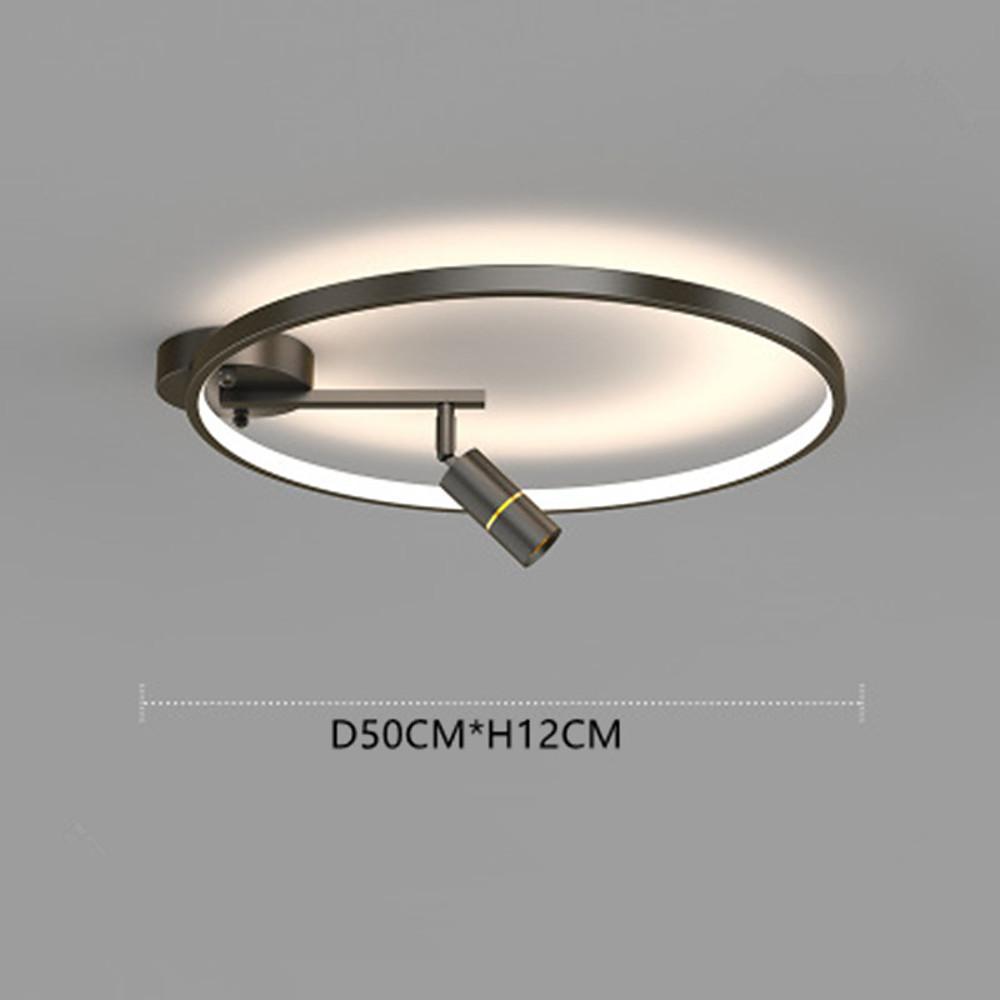 LED Circle Flush Mount Ceiling Light – Dimmable Modern Spotlight
