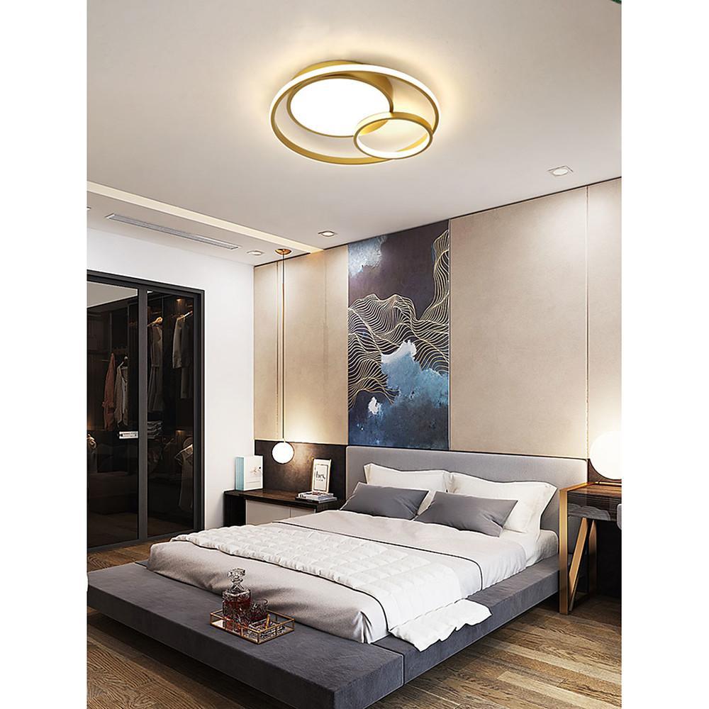 3-Ring Minimalist Acrylic LED Flush Mount Ceiling Light