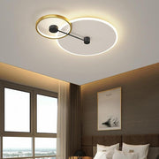 Geometric Circles Dimmable LED Flush Mount Ceiling Light
