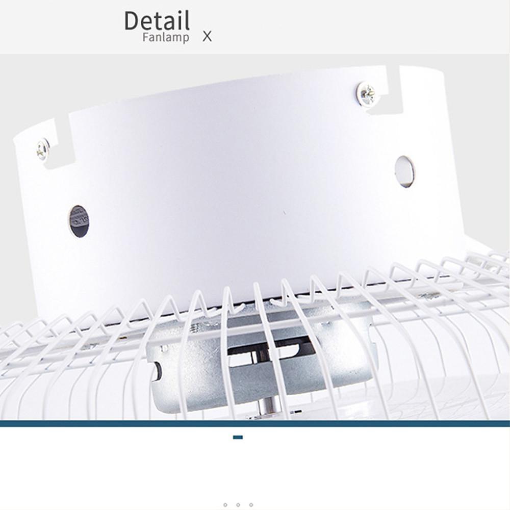Dimmable Bladeless Ceiling Fan with LED Light and Remote Control