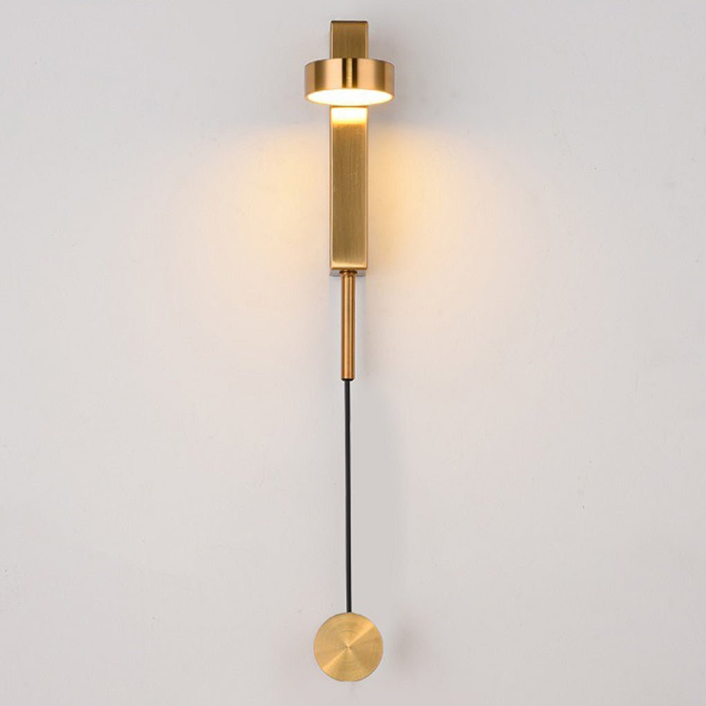 Modern Adjustable LED Wall Sconce with Rotary Switch
