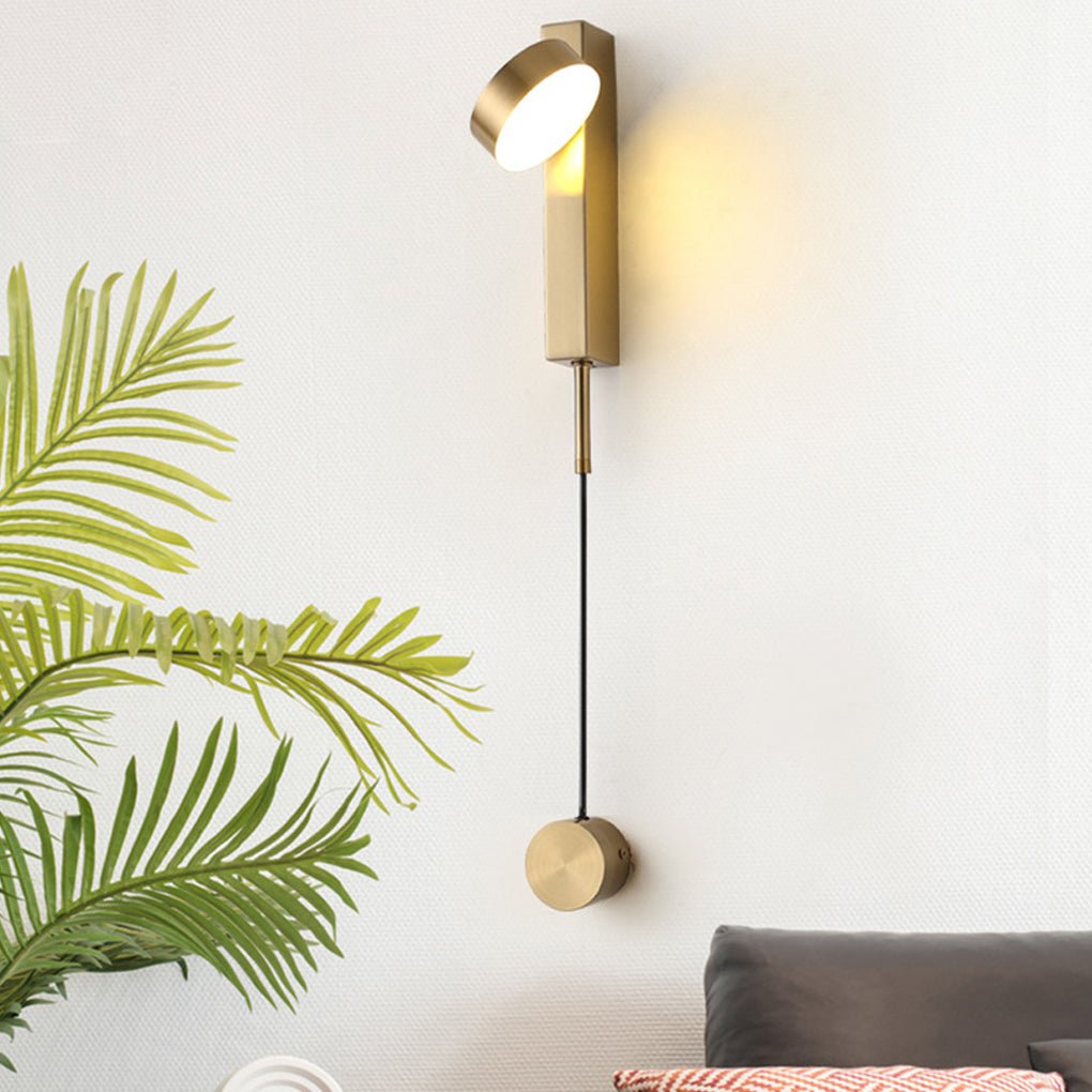 Modern Adjustable LED Wall Sconce with Rotary Switch