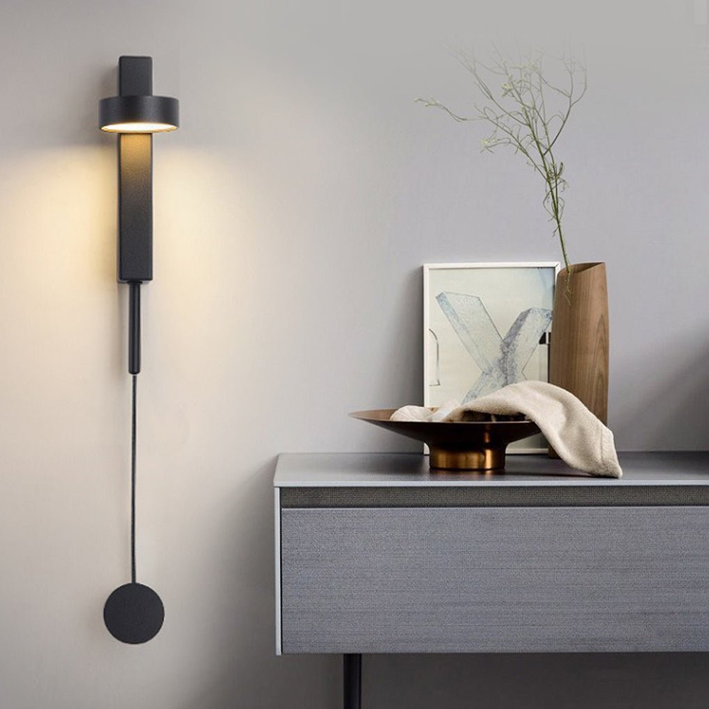 Modern Adjustable LED Wall Sconce with Rotary Switch
