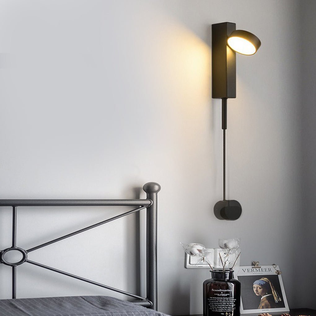 Modern Adjustable LED Wall Sconce with Rotary Switch