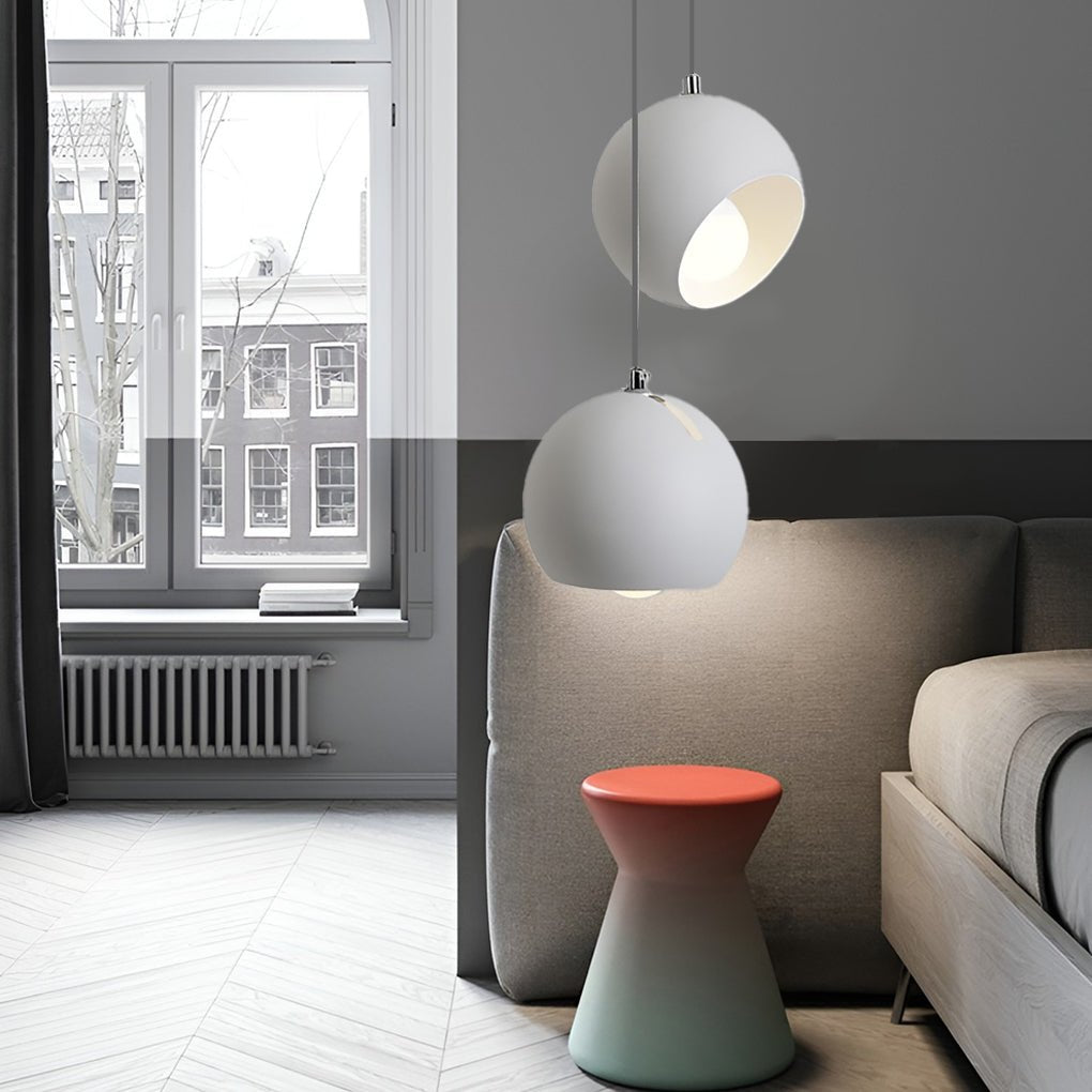 Adjustable Ball Pendant Light Modern Iron Hanging Lamp