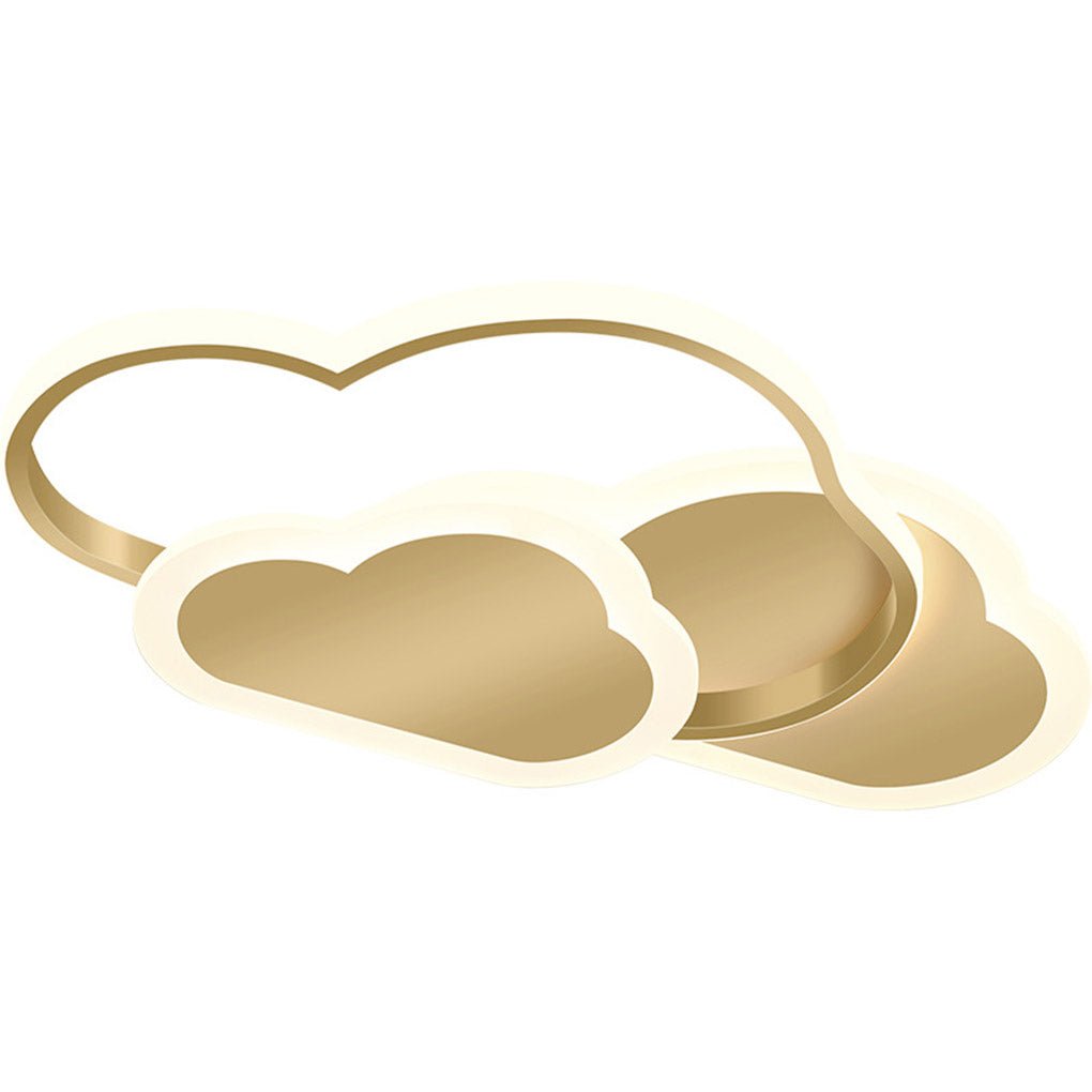 Modern Cloud Shape LED Ceiling Light with Arc Design 32W