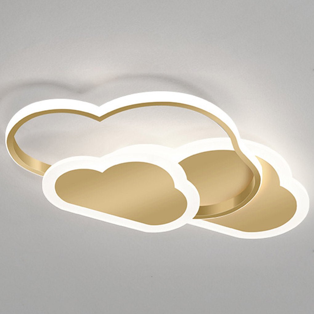Modern Cloud Shape LED Ceiling Light with Arc Design 32W