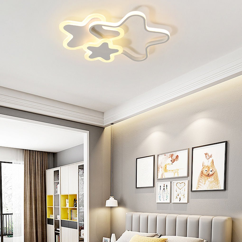 Playful Flush Mount LED Ceiling Light for Kids Room - 52cm