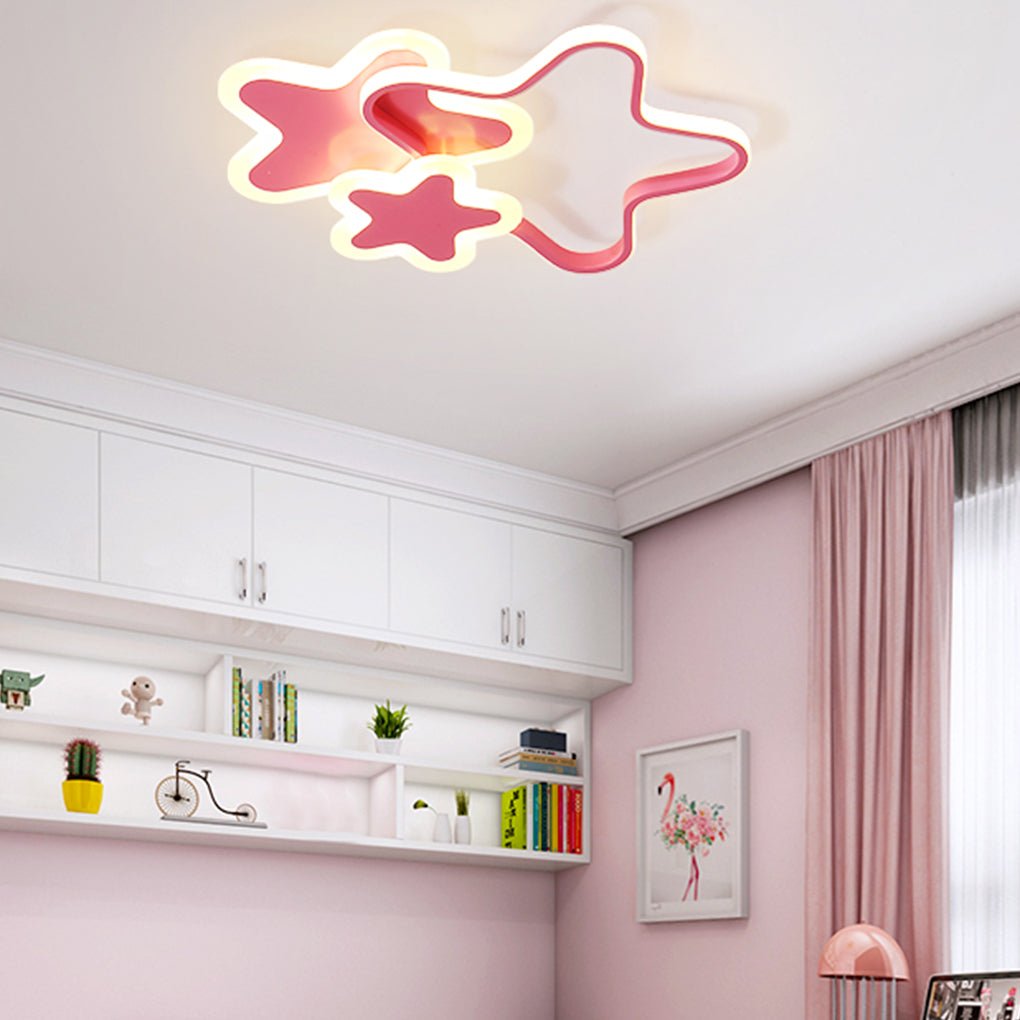 Playful Flush Mount LED Ceiling Light for Kids Room - 52cm