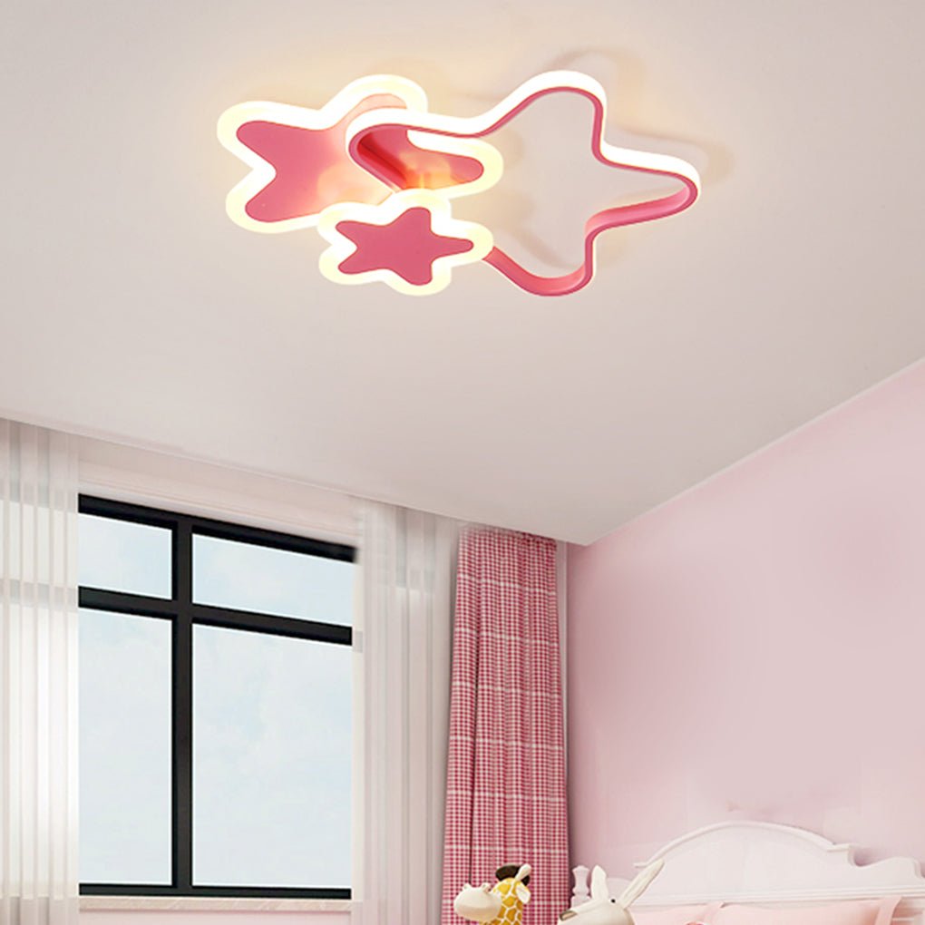 Playful Flush Mount LED Ceiling Light for Kids Room - 52cm