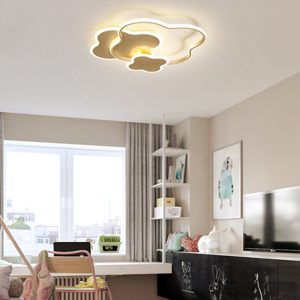 Cloud Shape LED Ceiling Light Modern Flush Mount Kids Room Lamp