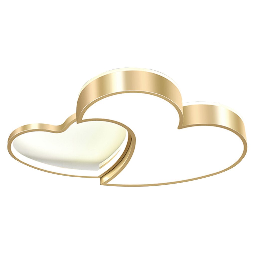 Heart-Shaped LED Dimmable Ceiling Light - Acrylic & Metal Finish