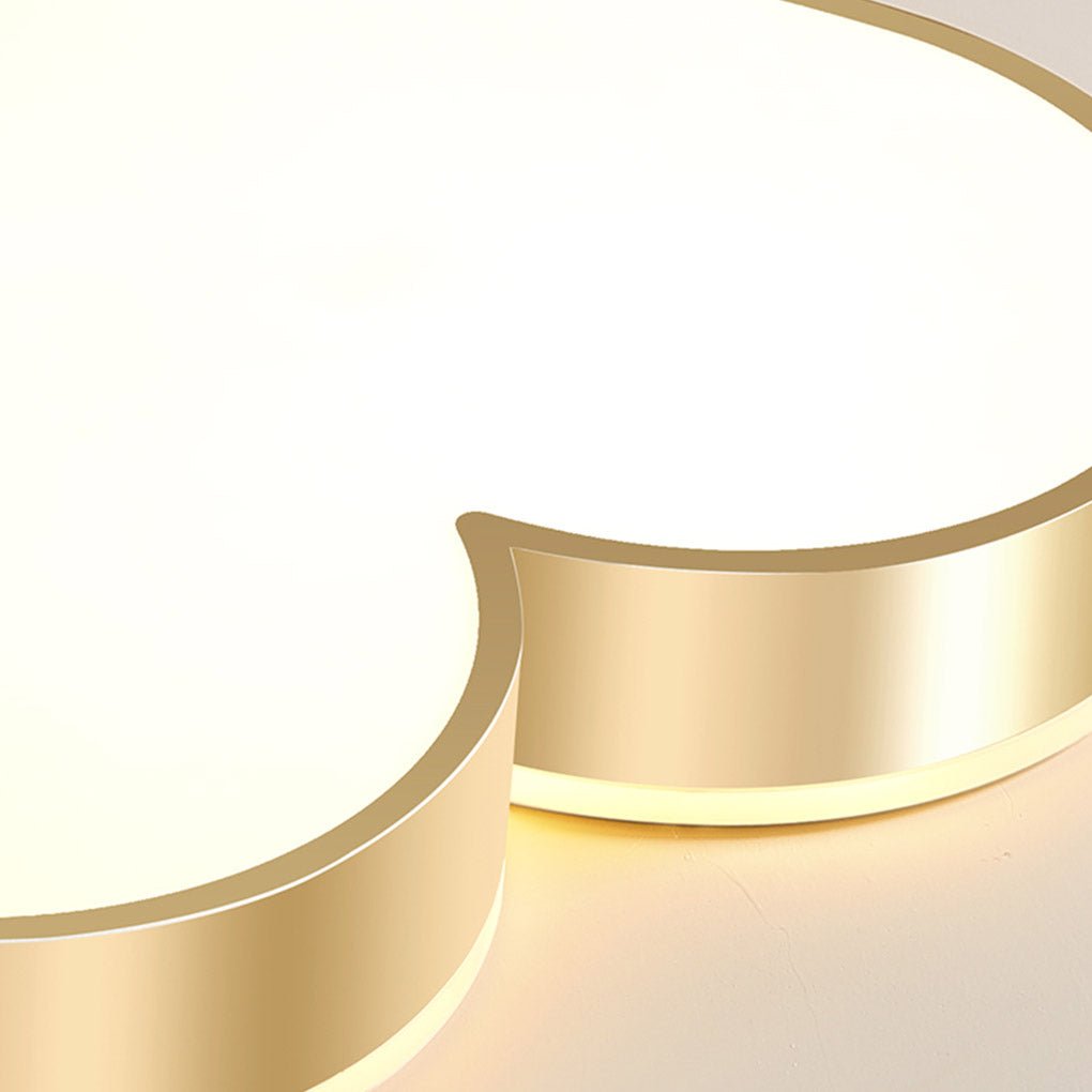 Heart-Shaped LED Dimmable Ceiling Light - Acrylic & Metal Finish