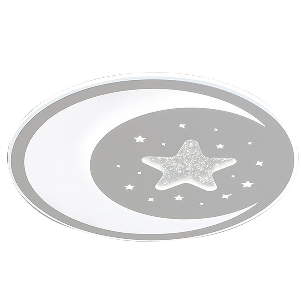 Modern Ultra-Thin LED Flush Mount Ceiling Light with Remote Control