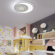 Modern Ultra-Thin LED Flush Mount Ceiling Light with Remote Control