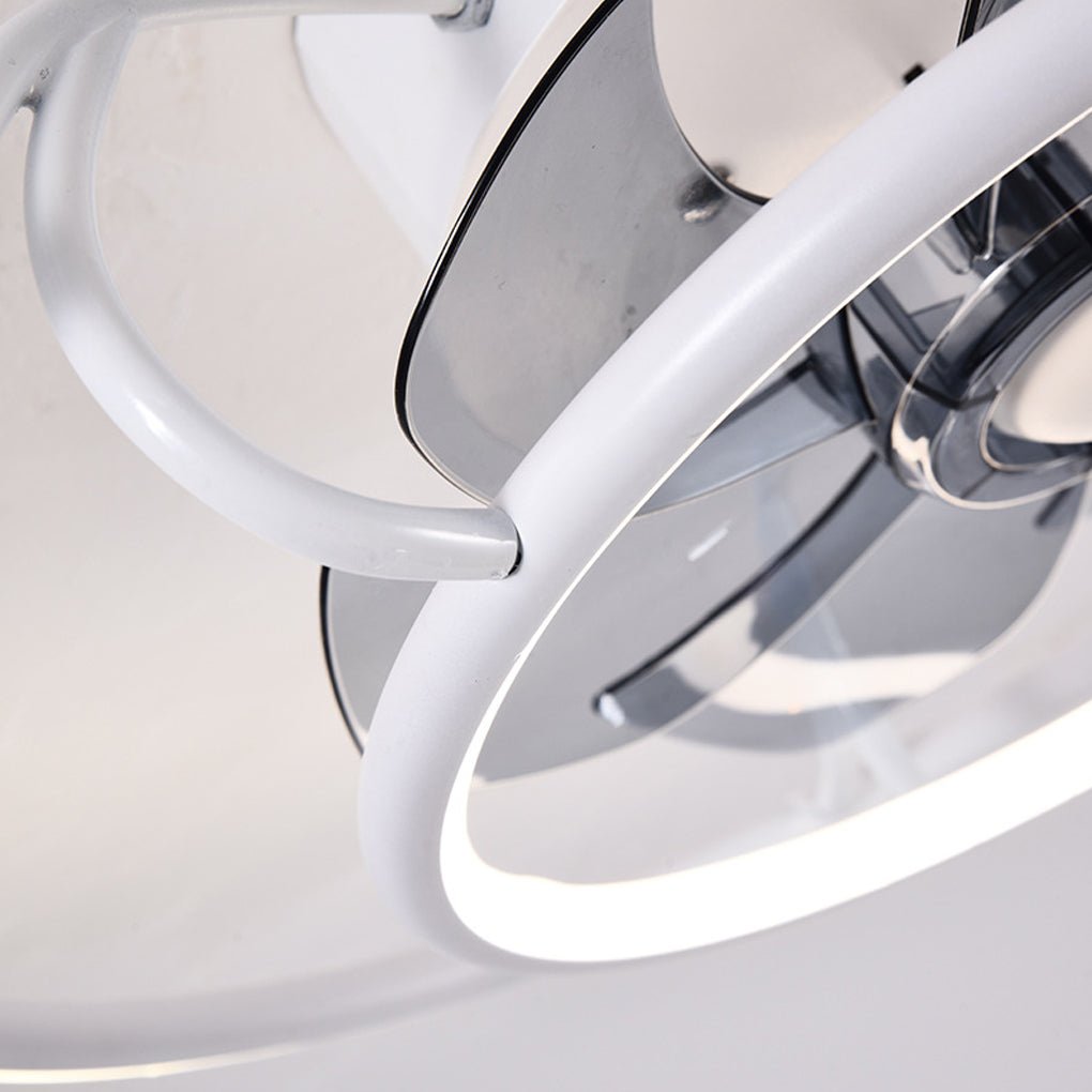 Modern Ceiling Fan Light with Dimming & Remote Control
