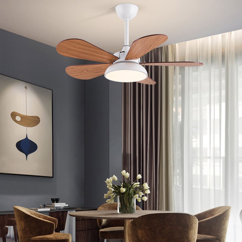 Modern Kids Ceiling Fan with LED Light - Reversible & Silent