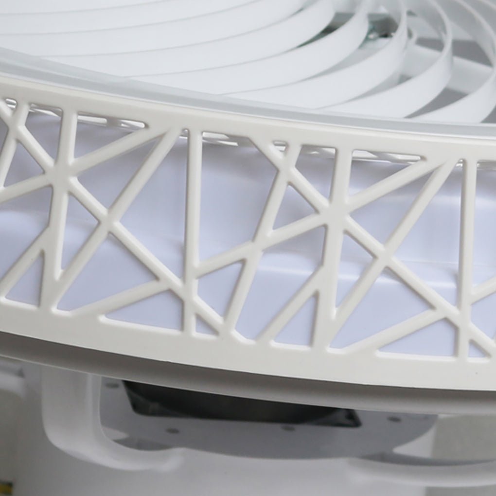 Modern Bladeless Ceiling Fan with Dimmable LED Light