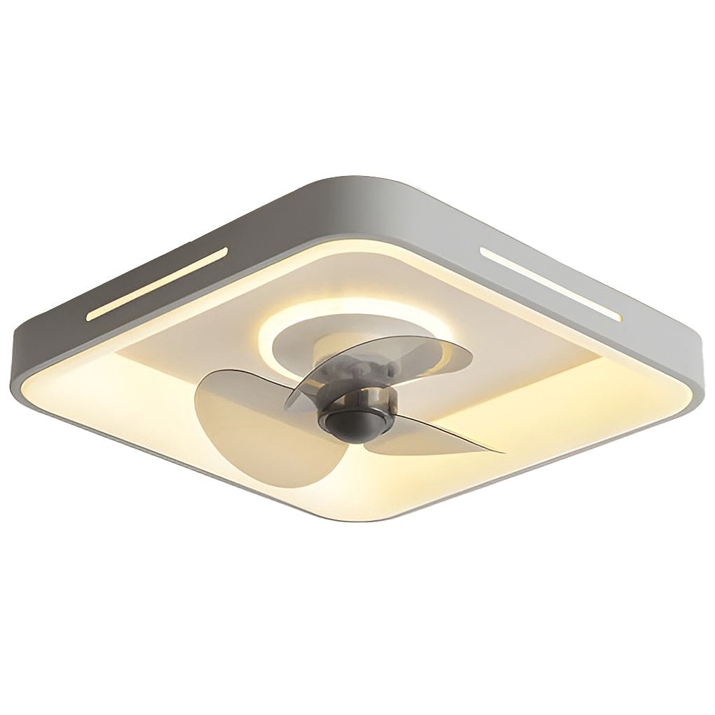 Modern Ultra-Thin Silent Ceiling Fan with LED Light & Remote