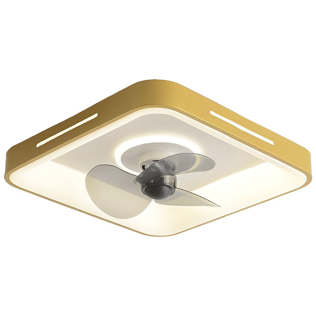 Modern Ultra-Thin Silent Ceiling Fan with LED Light & Remote