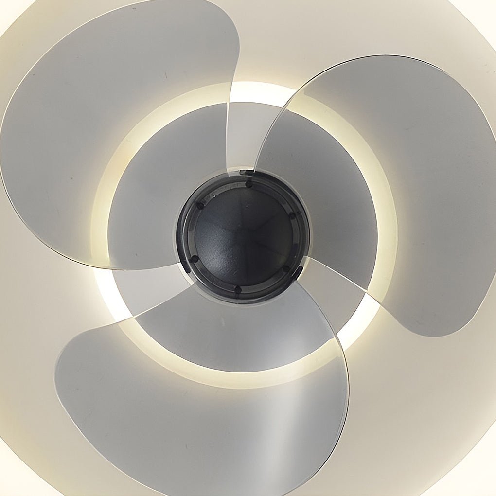 Modern Ultra-Thin Silent Ceiling Fan with LED Light & Remote