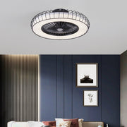 Modern Bladeless Ceiling Fan Light with Stepless Dimming LED