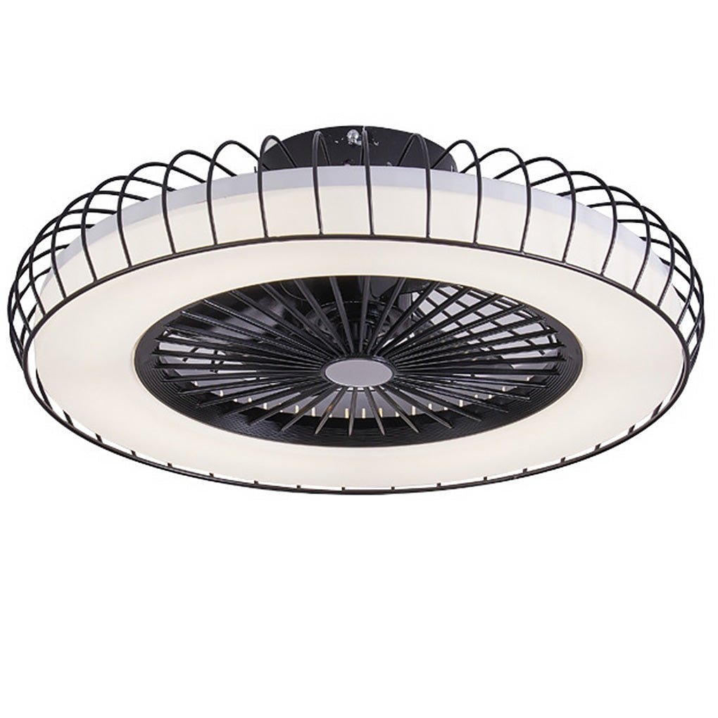 Modern Bladeless Ceiling Fan Light with Stepless Dimming LED