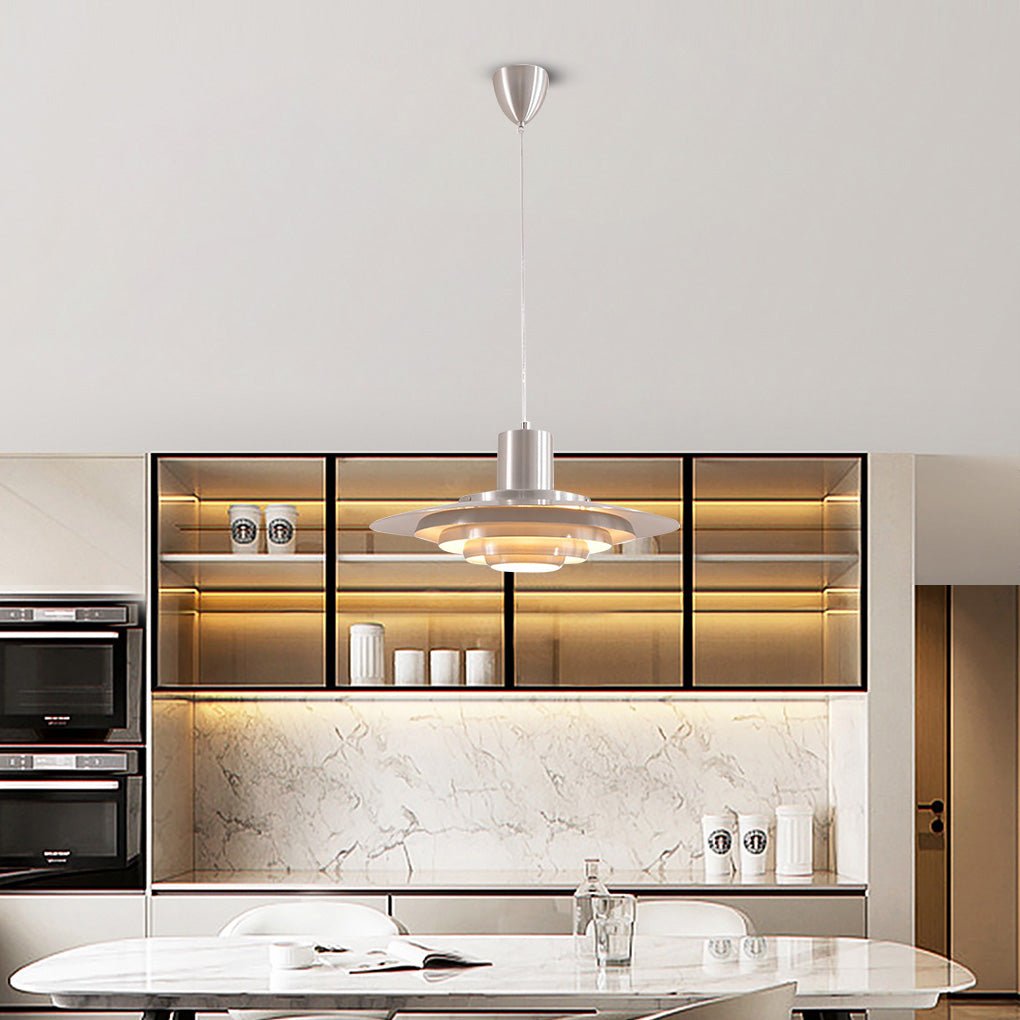 Multi-Layer Aluminum Pendant Light - Modern Minimalist Design