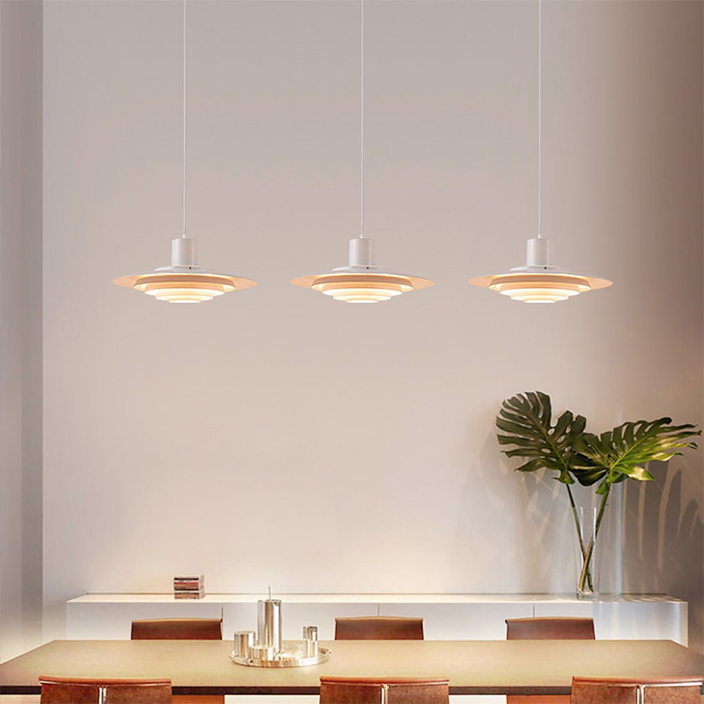 Multi-Layer Aluminum Pendant Light - Modern Minimalist Design