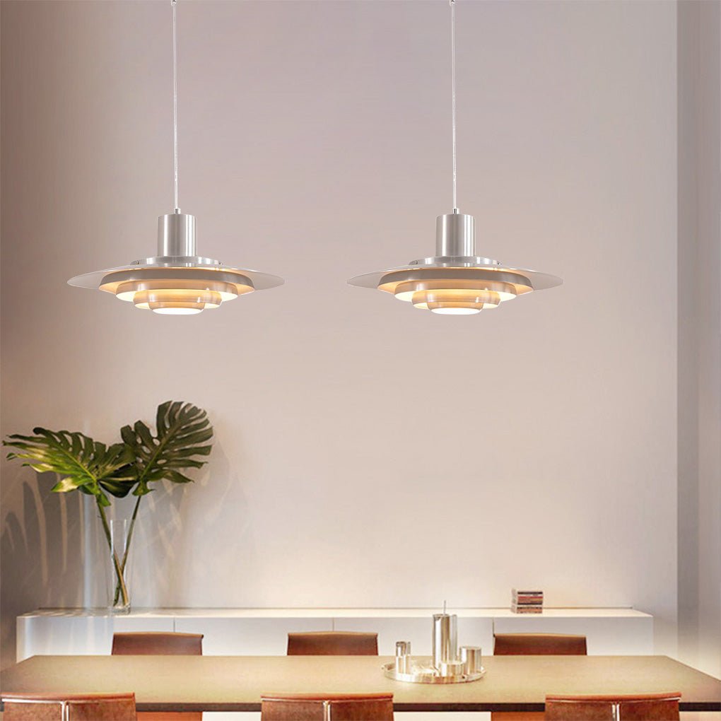 Multi-Layer Aluminum Pendant Light - Modern Minimalist Design