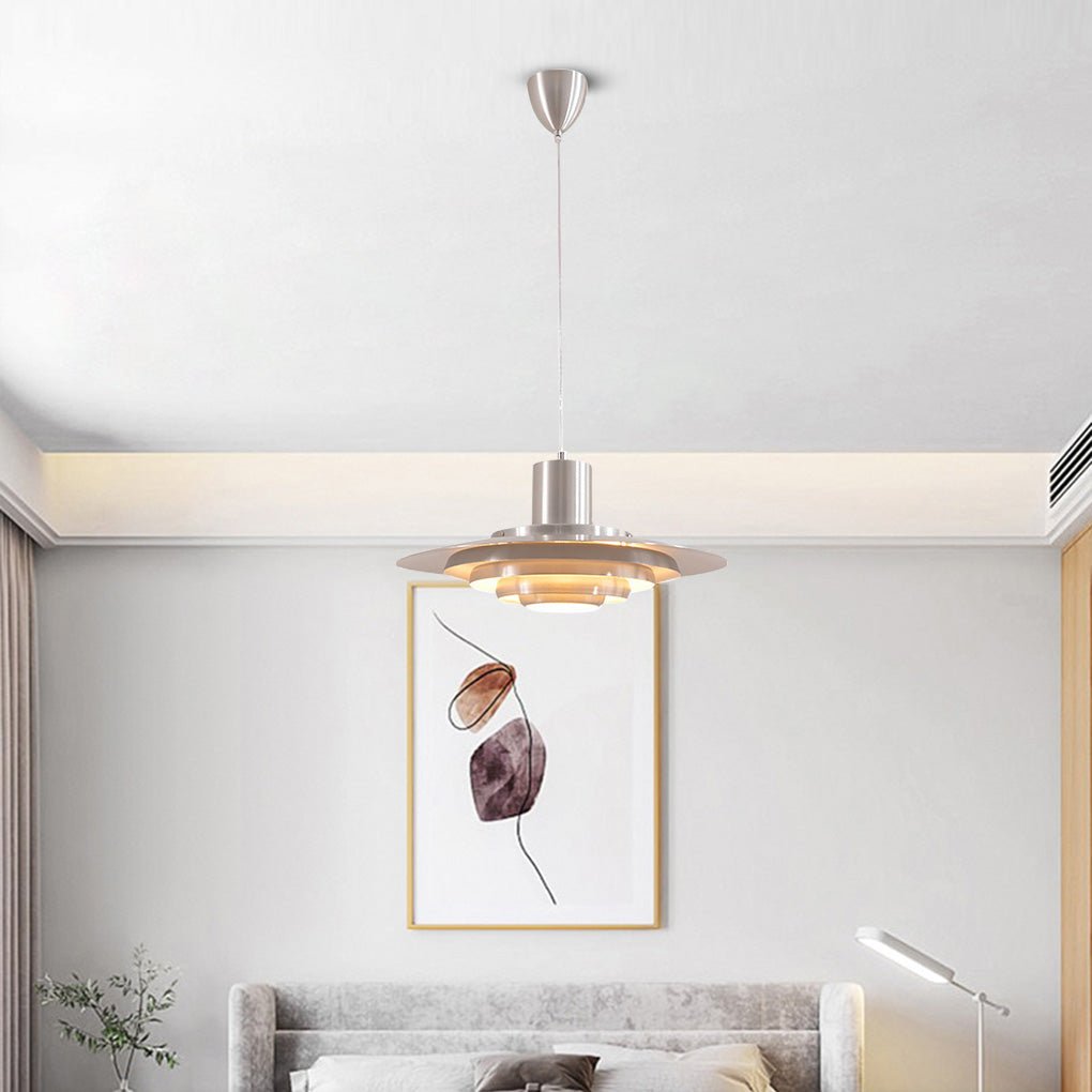Multi-Layer Aluminum Pendant Light - Modern Minimalist Design