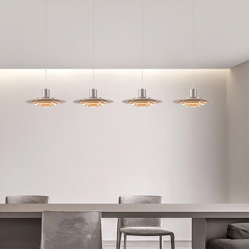 Multi-Layer Aluminum Pendant Light - Modern Minimalist Design