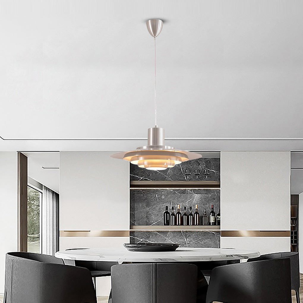 Multi-Layer Aluminum Pendant Light - Modern Minimalist Design