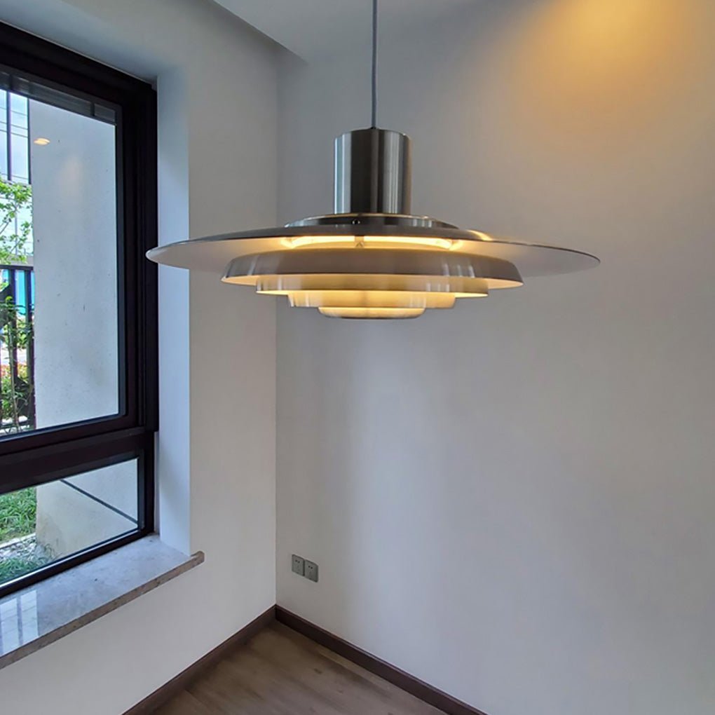 Multi-Layer Aluminum Pendant Light - Modern Minimalist Design