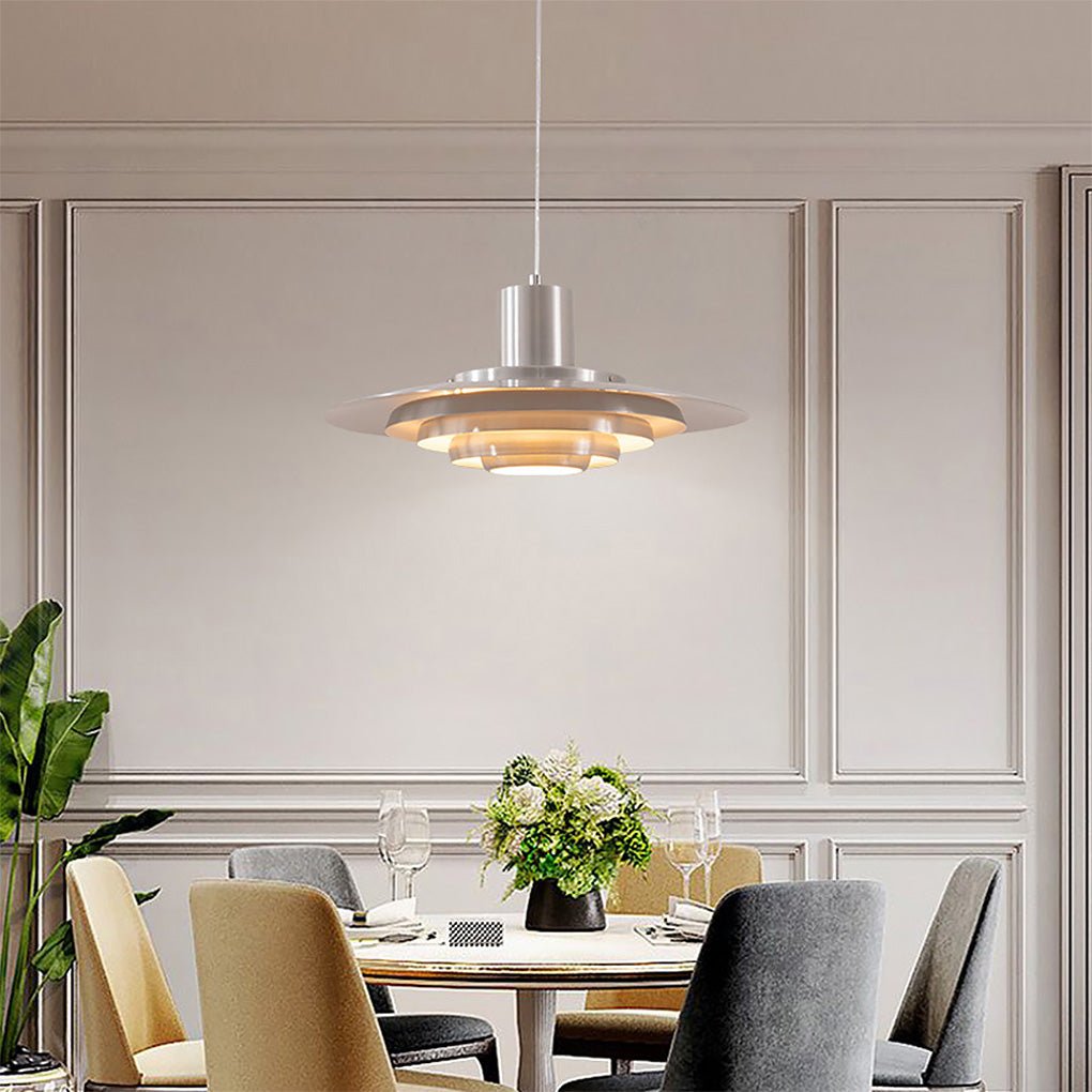 Multi-Layer Aluminum Pendant Light - Modern Minimalist Design