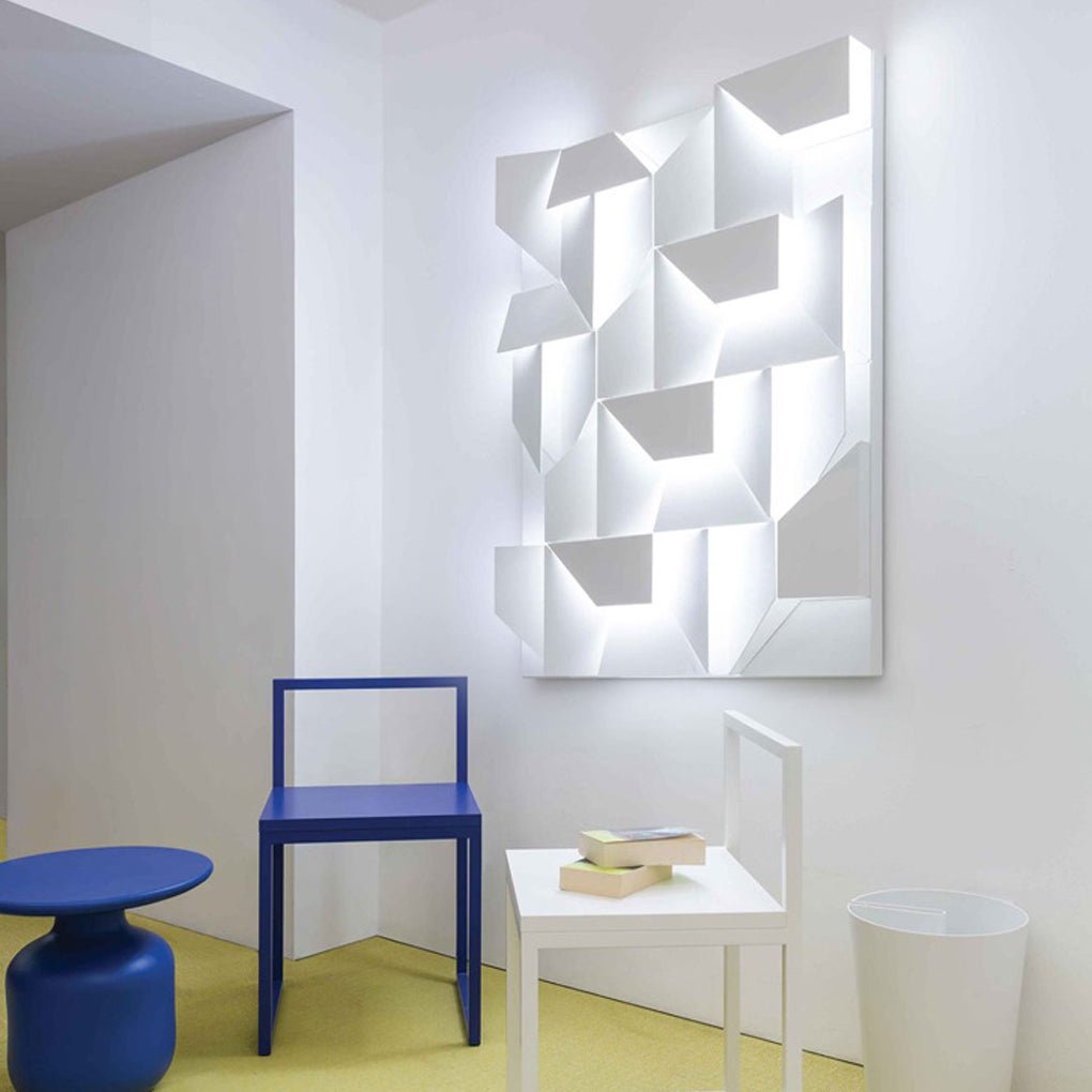 Geometric LED Wall Sconce with Stepless Dimming - Modern Minimalist
