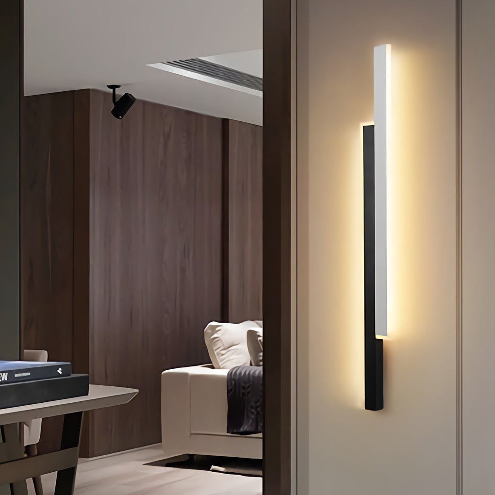 Modern Double Linear LED Wall Light with Acrylic Shade