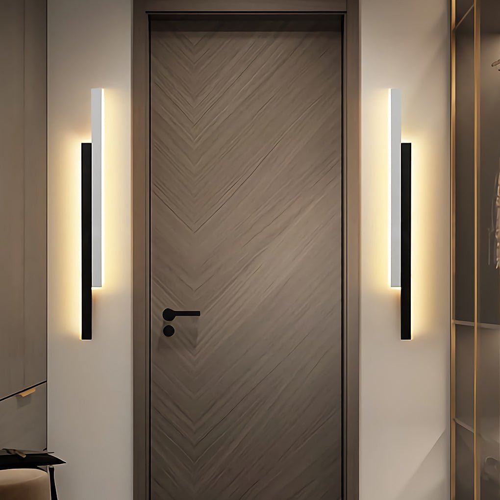 Modern Double Linear LED Wall Light with Acrylic Shade