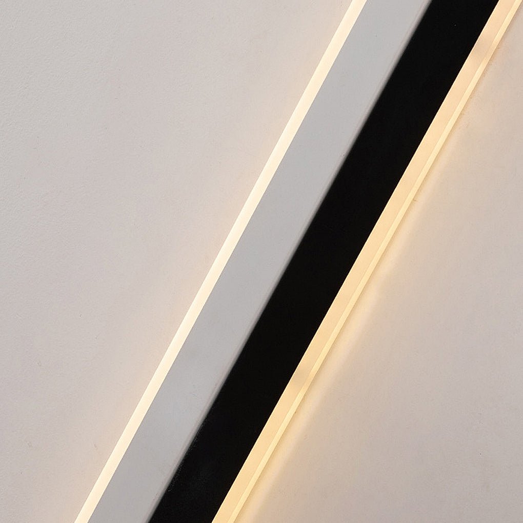 Modern Double Linear LED Wall Light with Acrylic Shade