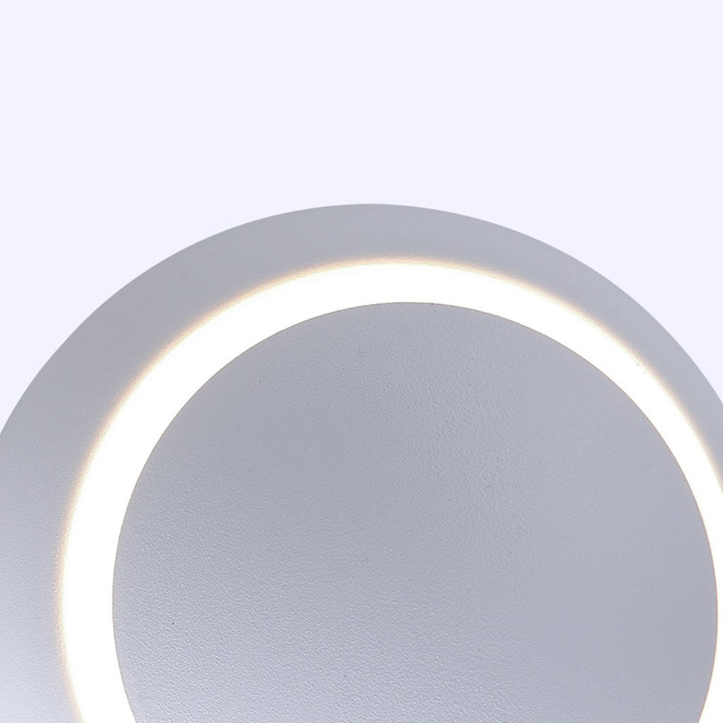 Rotatable Round LED Wall Light - Modern Aluminum Sconce