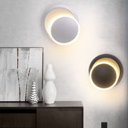 Rotatable Round LED Wall Light - Modern Aluminum Sconce