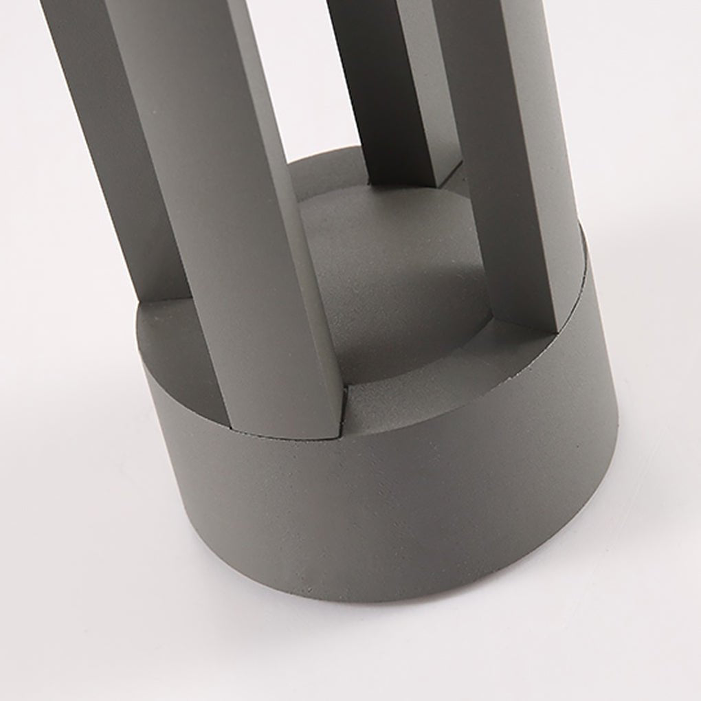 Minimalist Four-Column LED Outdoor Landscape Light - Dark Gray