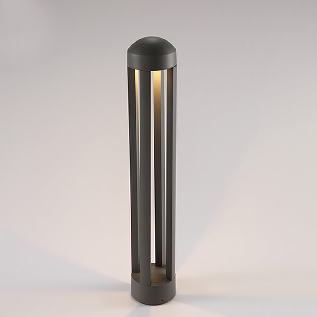 Minimalist Four-Column LED Outdoor Landscape Light - Dark Gray