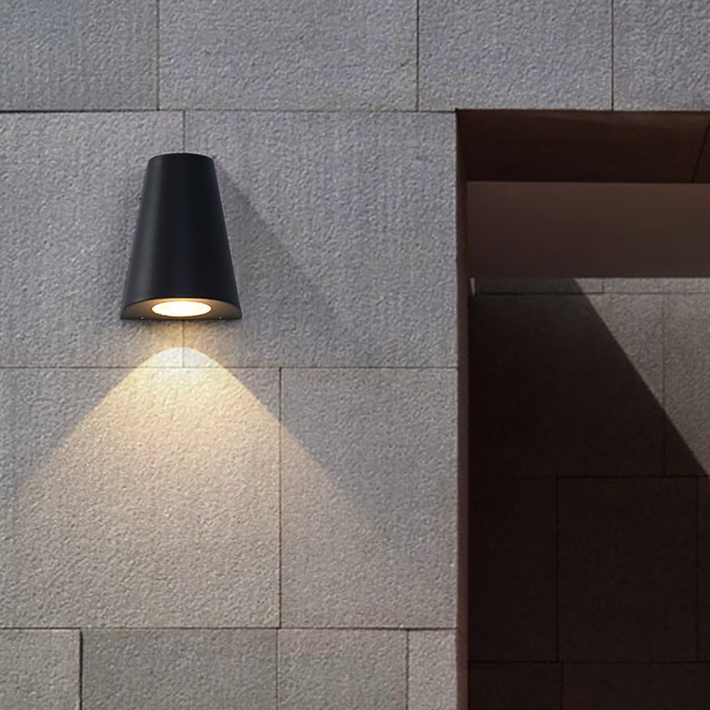 Minimalist Outdoor LED Wall Light - Waterproof Aluminum & Glass