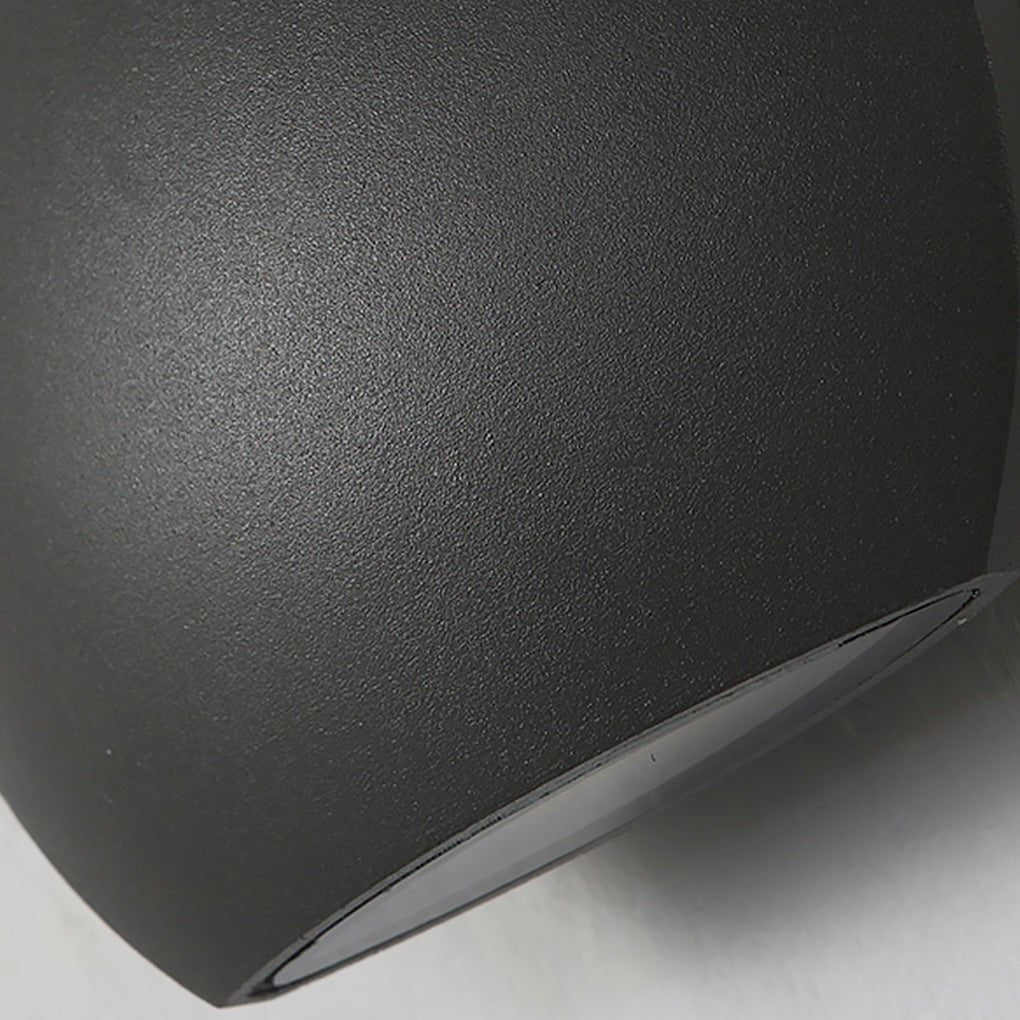 Minimalist Outdoor LED Waterproof Wall Light - Aluminum & Glass