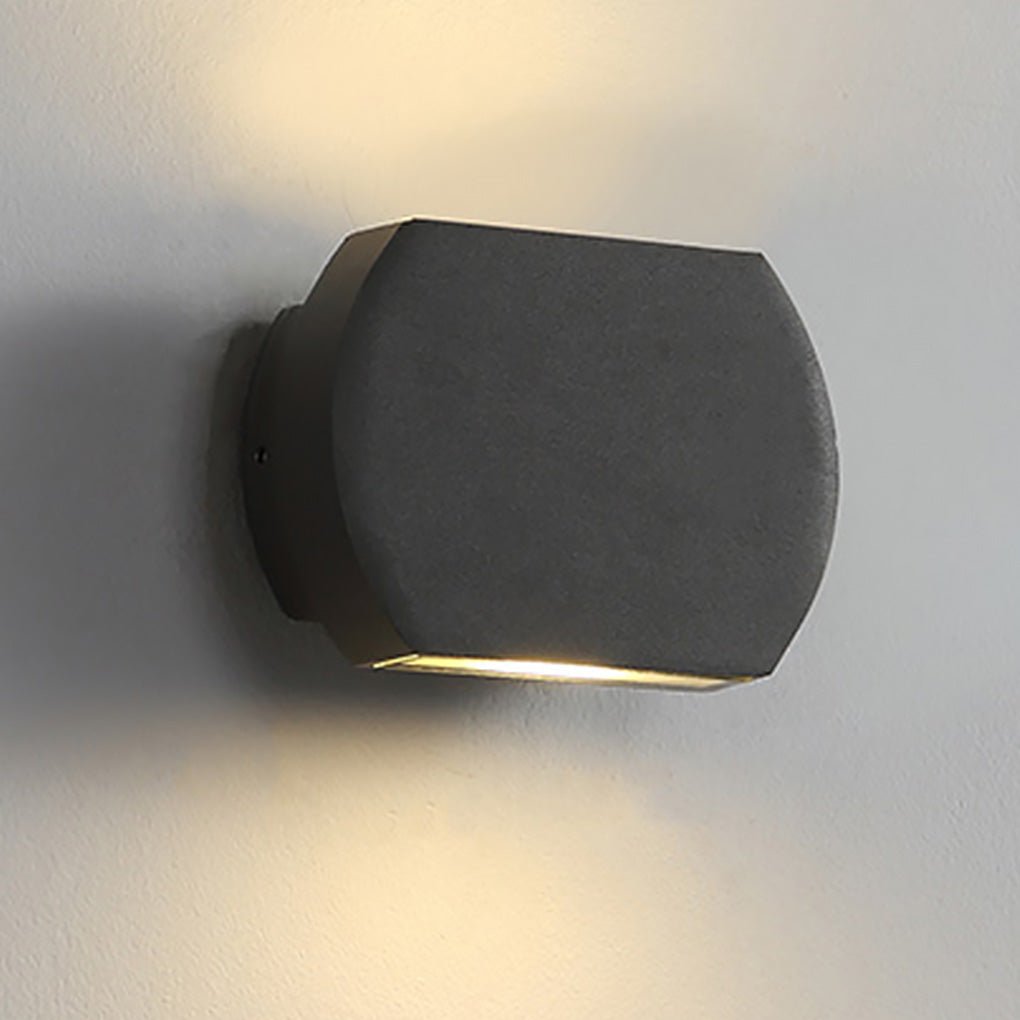 Minimalist Outdoor LED Waterproof Wall Light - Aluminum & Glass